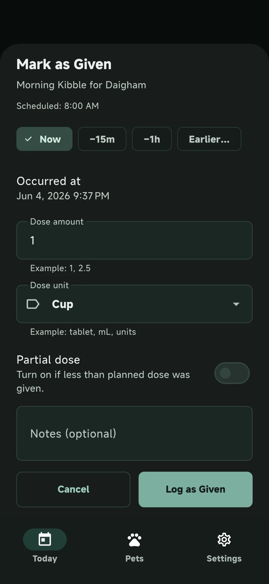 Nothing Doubled Up (Dark Mode)