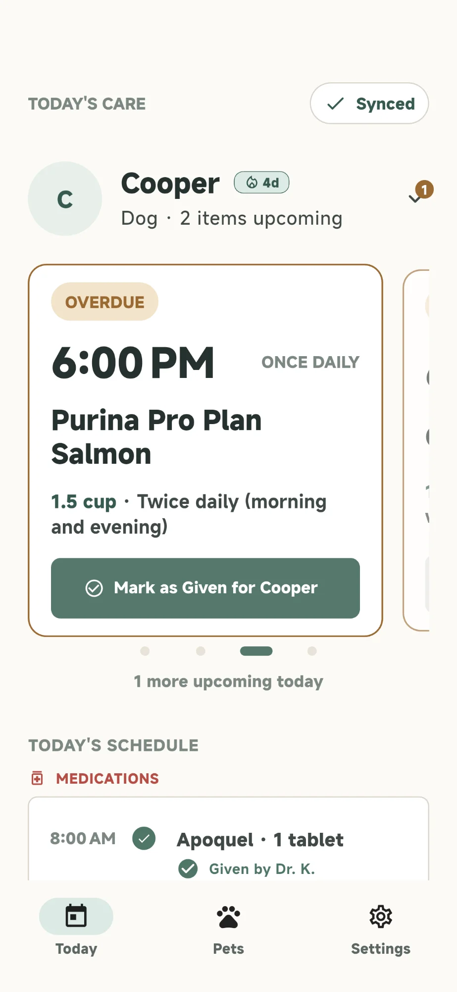 Shared Care (Light Mode)